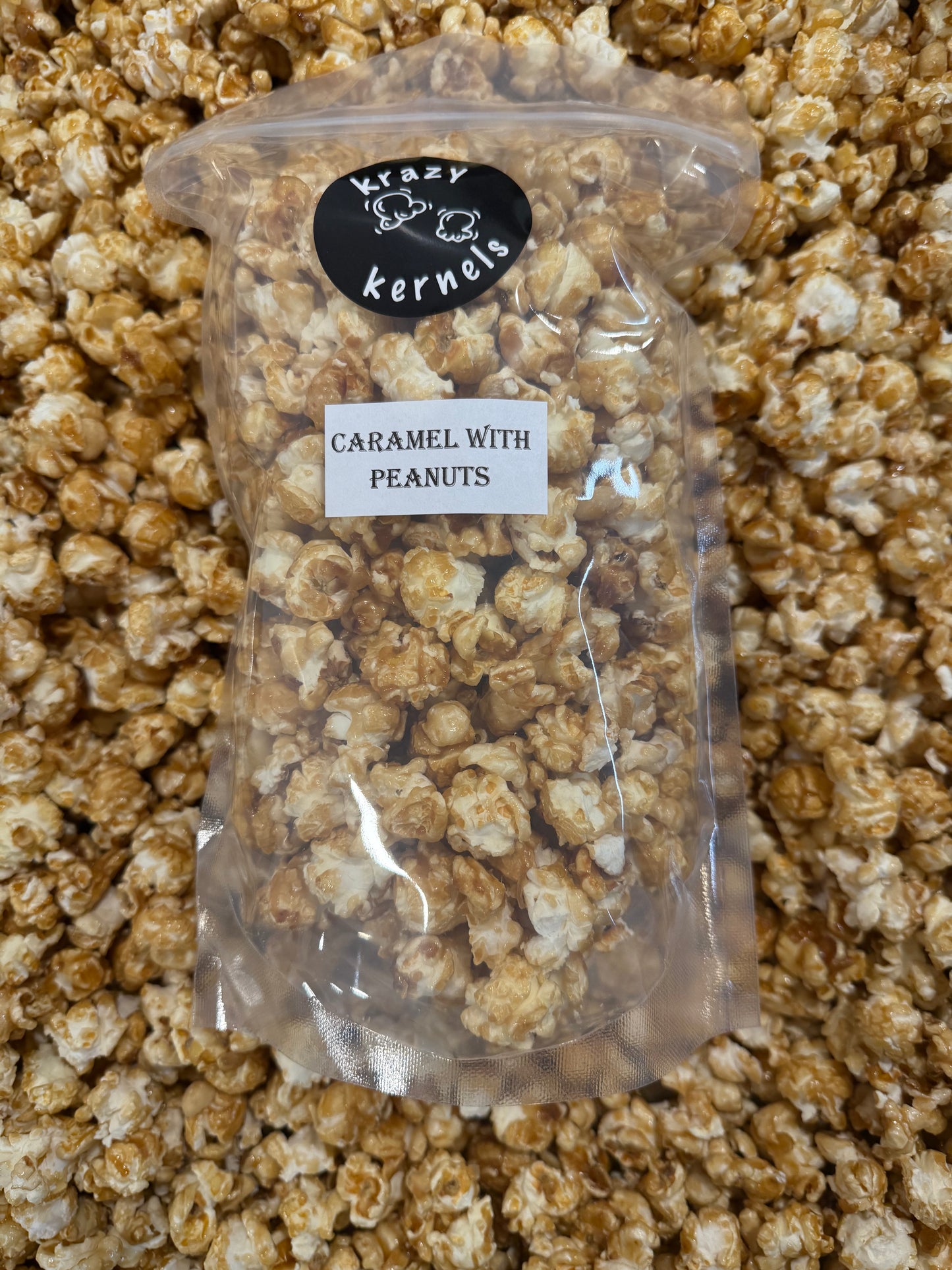 Caramel Popcorn with Peanuts
