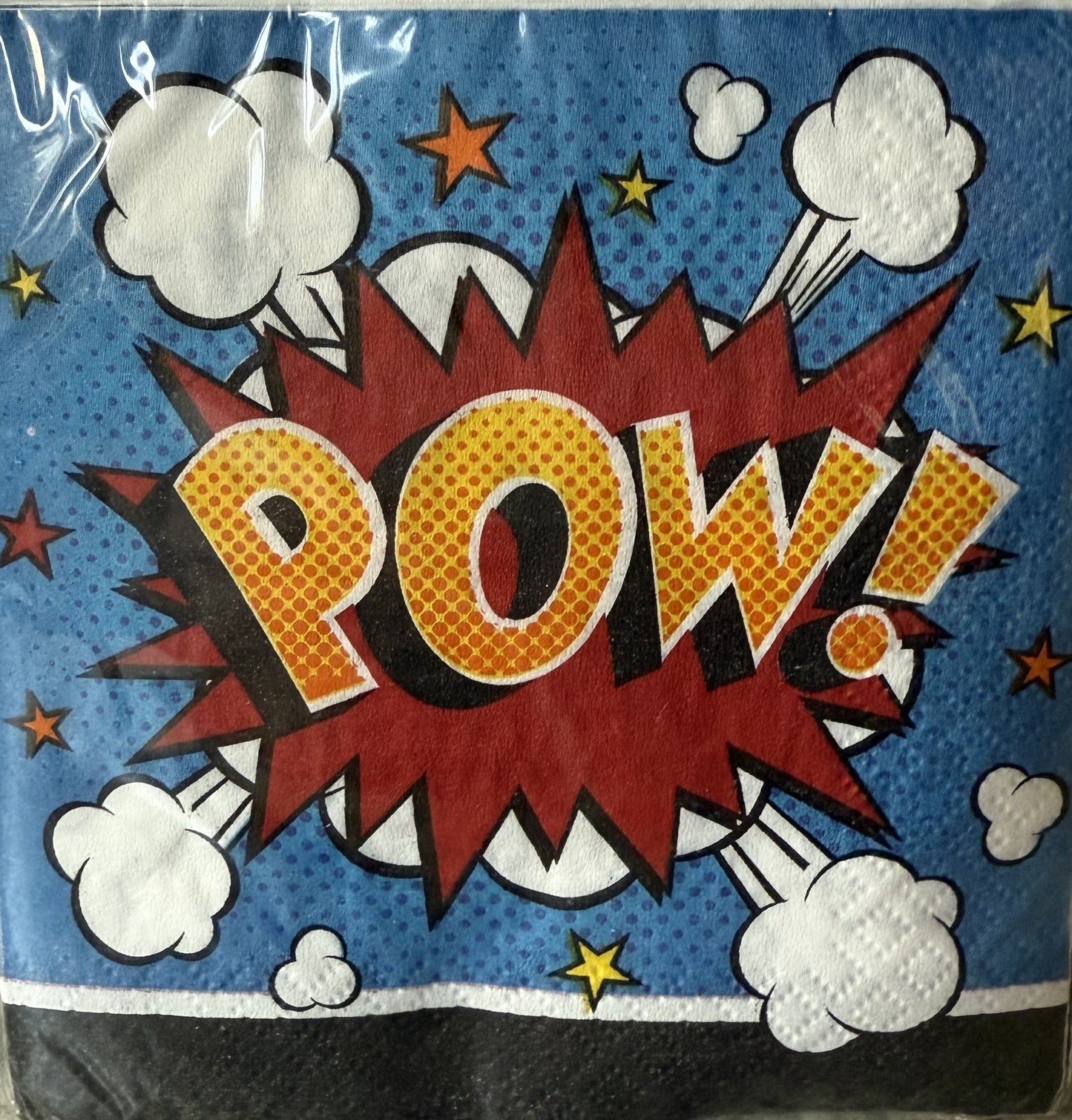 16pk Pow Beverage Napkins